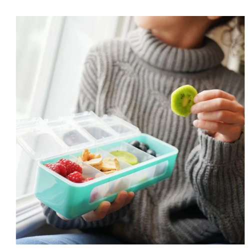 CONTENEDOR DE 4 COMPARTIMIENTOS MENTA  - MELII
