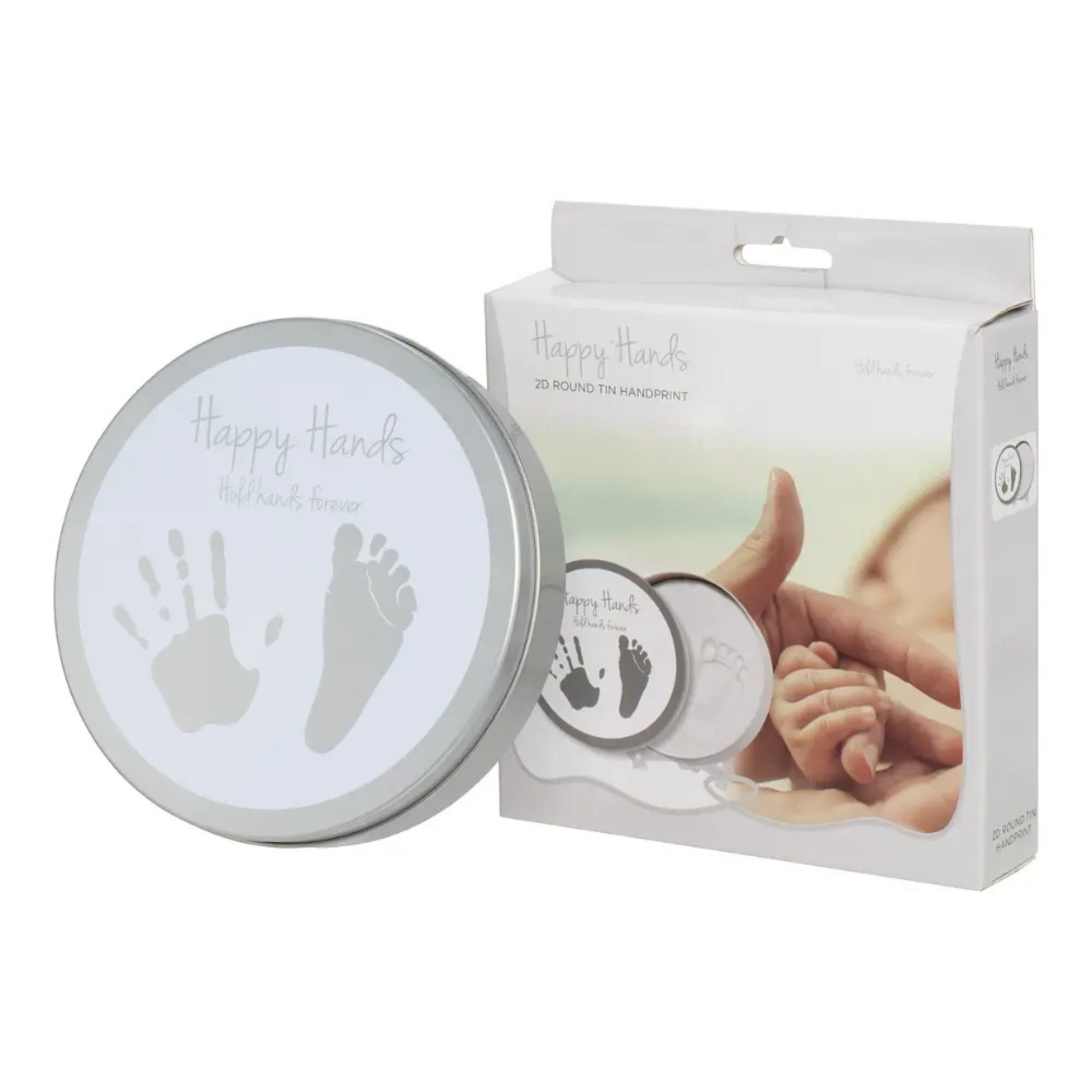 Huellas Bebé Lata Redonda Happy Hands