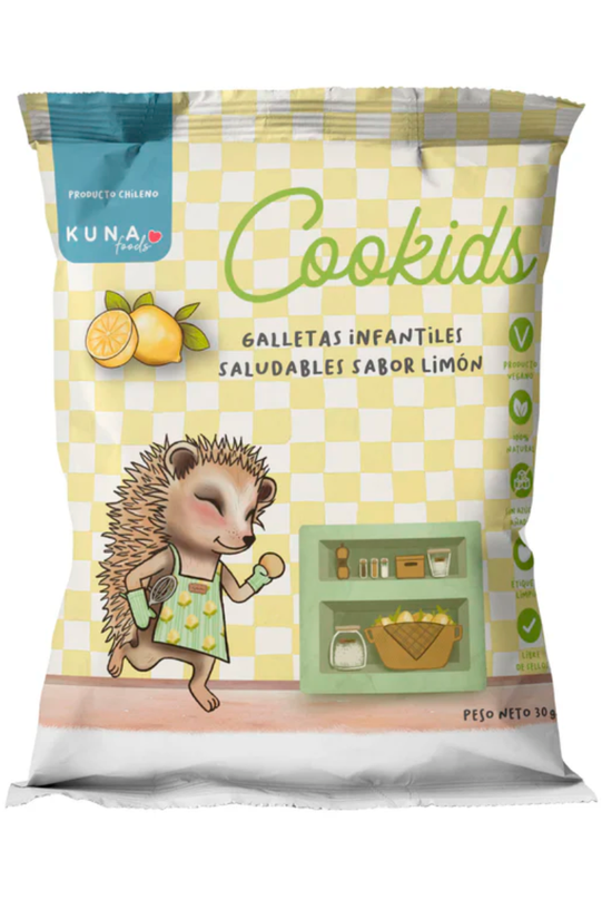 CAJA DE COOKIDS SALUDABLES KUNA LIMÓN 30 GR