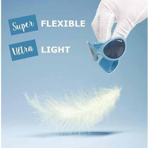 LENTES DE SOL PARA BEBÉS BABY SURFER  0 A 18 MESES CELESTE - MAUSITO