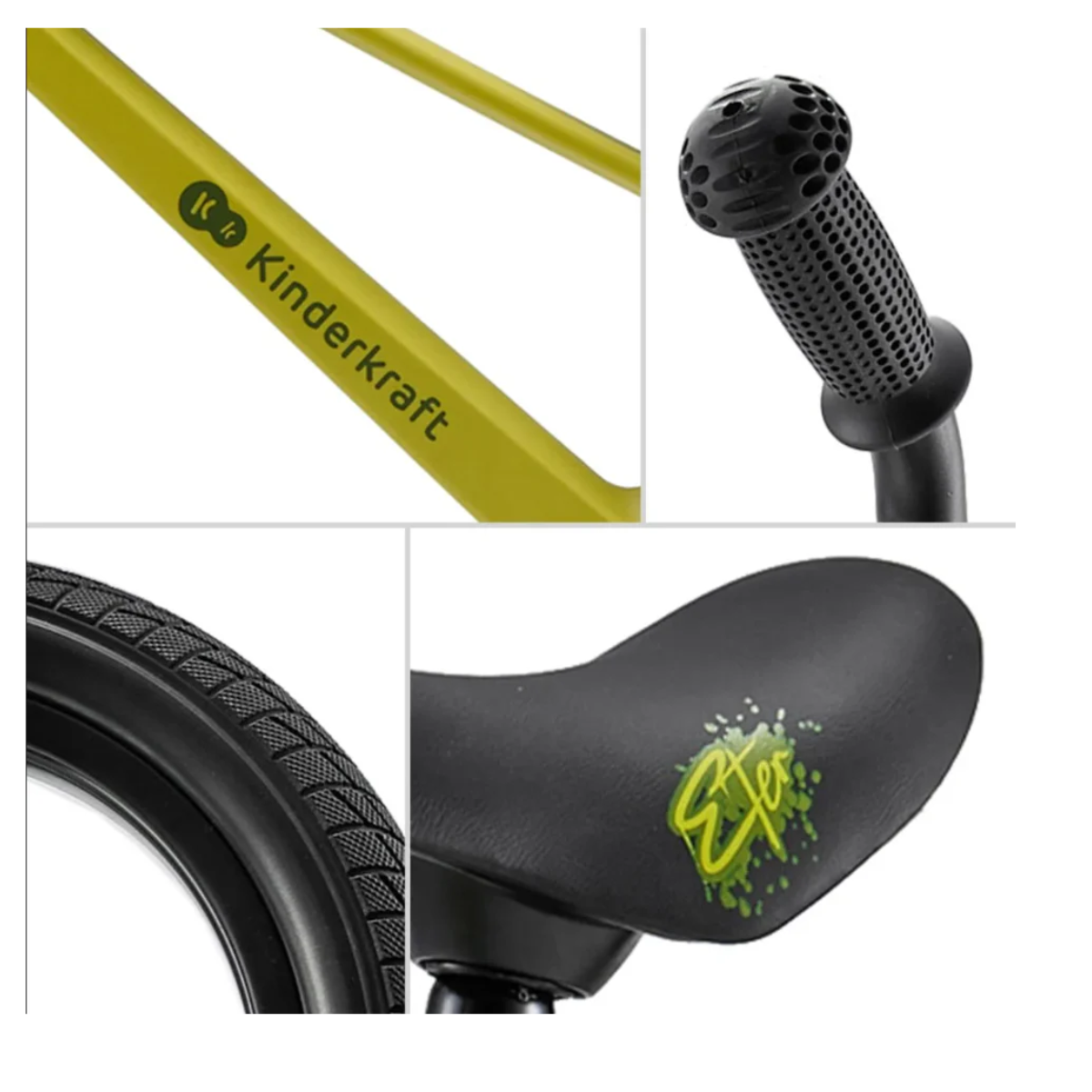 Bicicleta de Equilibrio Kinderkraft ETER Verde