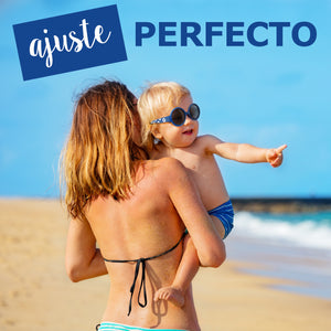 LENTES DE SOL PARA BEBÉS THE HIPPIE  6 A 24 MESES AZUL - MAUSITO