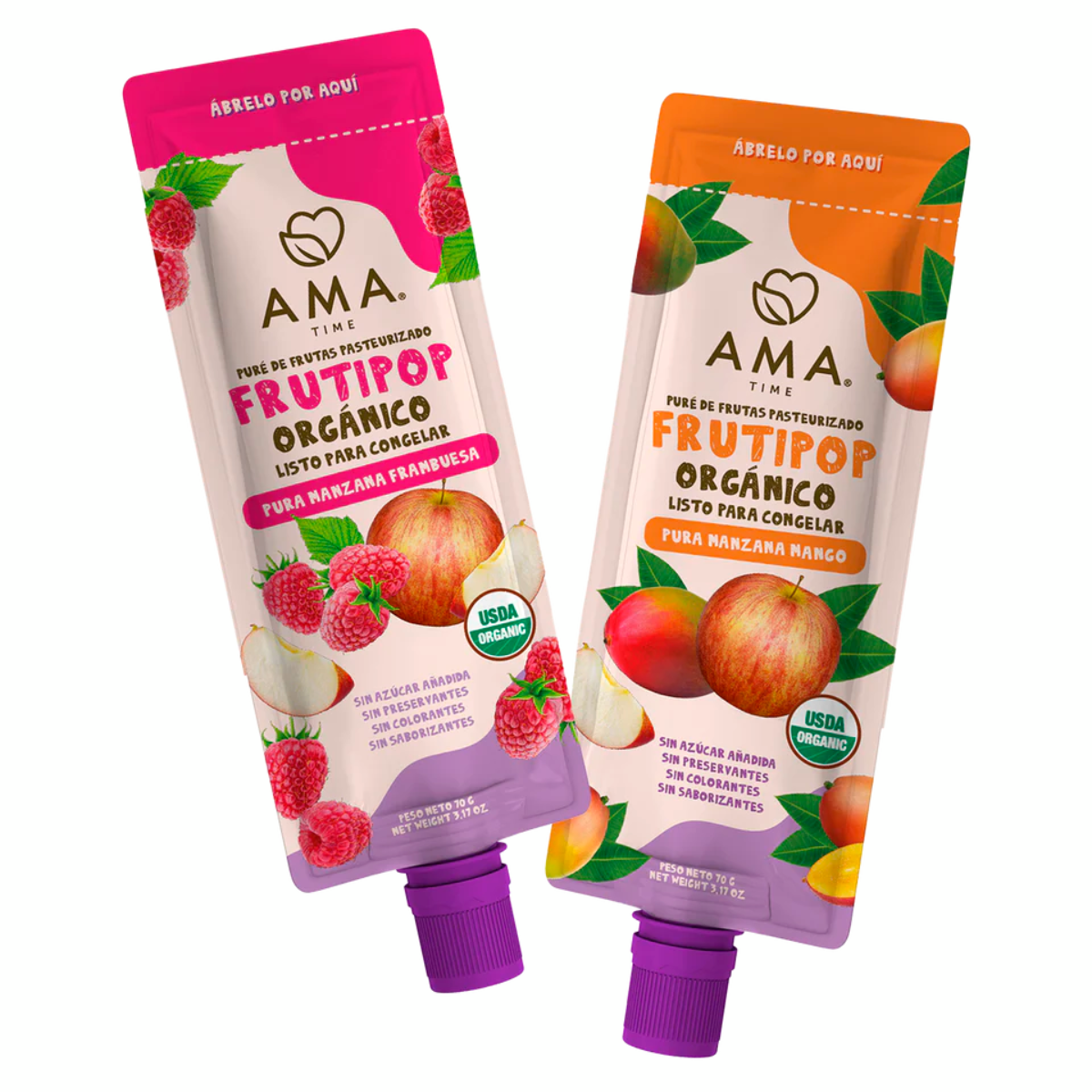 PACK FRUTIPOP ORGANICO 4 U - AMA TIME