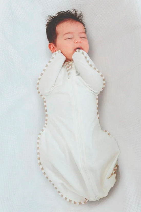 SACO DE DORMIR SWADDLE UP ETAPA 1 TOG 1.0 ALGODÓN ORGANICO  TALLA S CREMA  LOVE TO DREAM