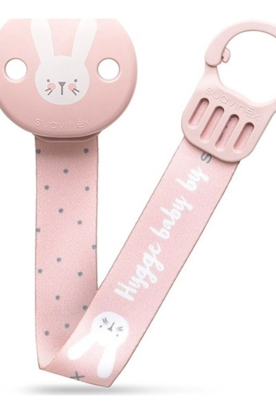Porta Chupete Suavinex Hygge con Cinta y Broche de Pinza