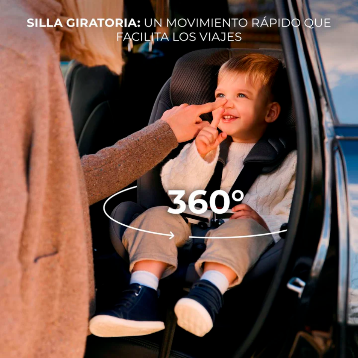 SILLA DE AUTO CONVERTIBLE XRIDER  XRIDER 2 i-SIZE BLACK  -  KINDERKRFT