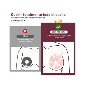 ALMOHADILLAS DE PECHO FRIO Y CALOR CON 2 CUBIERTAS SUAVES