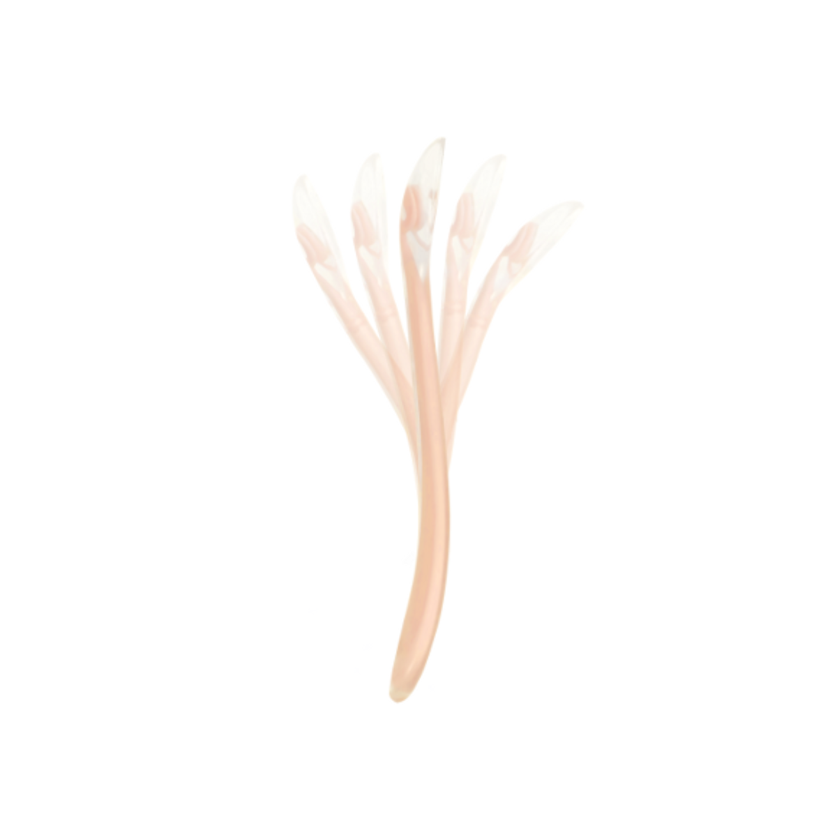 CUCHARA DE SILICONA SUAVE BABY MOOV COLOR DURAZNO