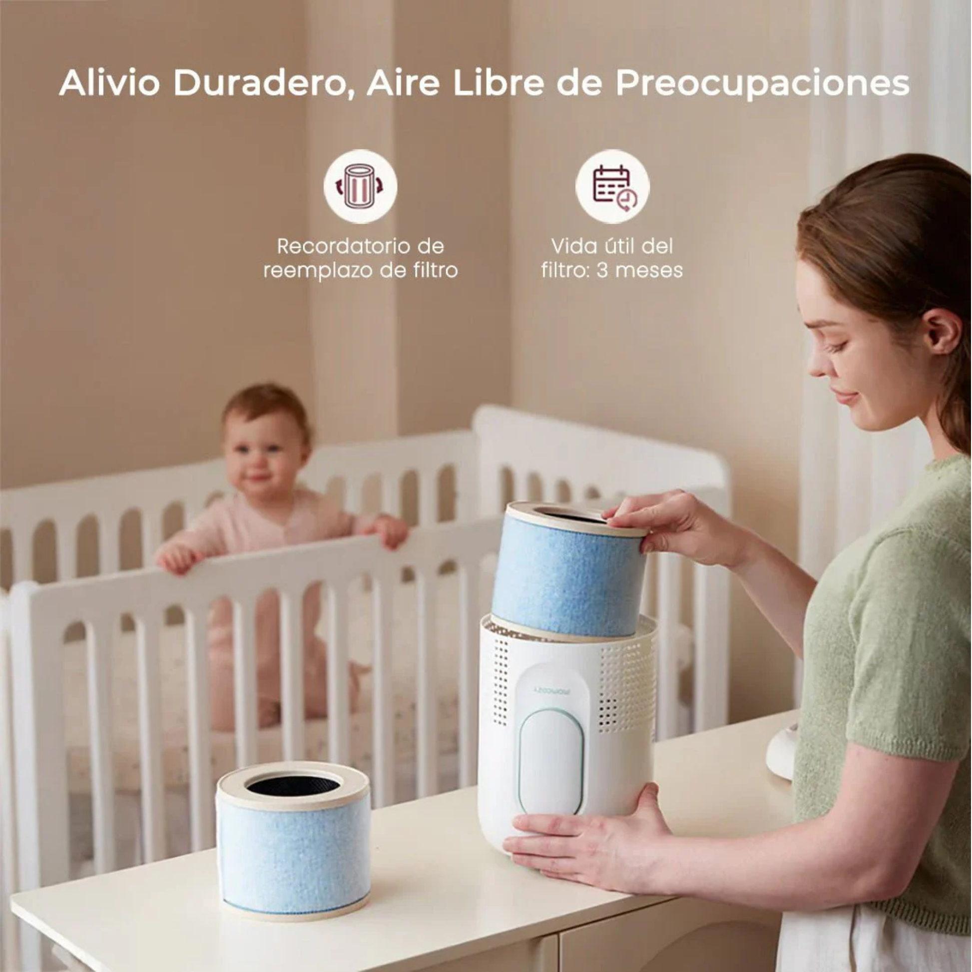 Purificador de Aire Digital CozyBreath AP01 Momcozy