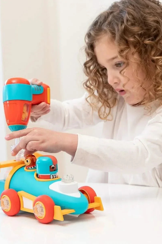 Auto de Carreras con Taladro de Juguete Design Drill Bolt Buddies