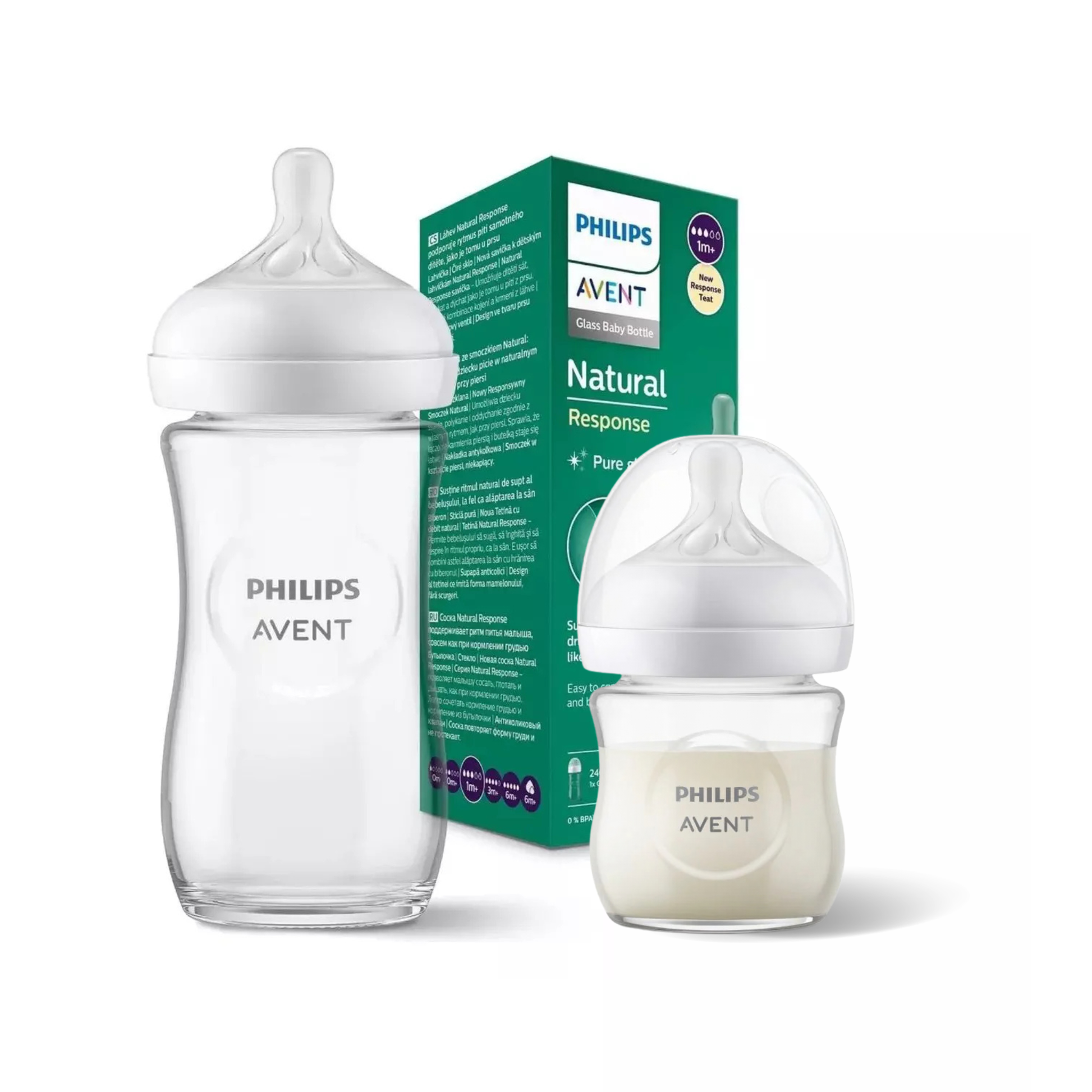 Mamadera Natural Response De Vidrio Avent