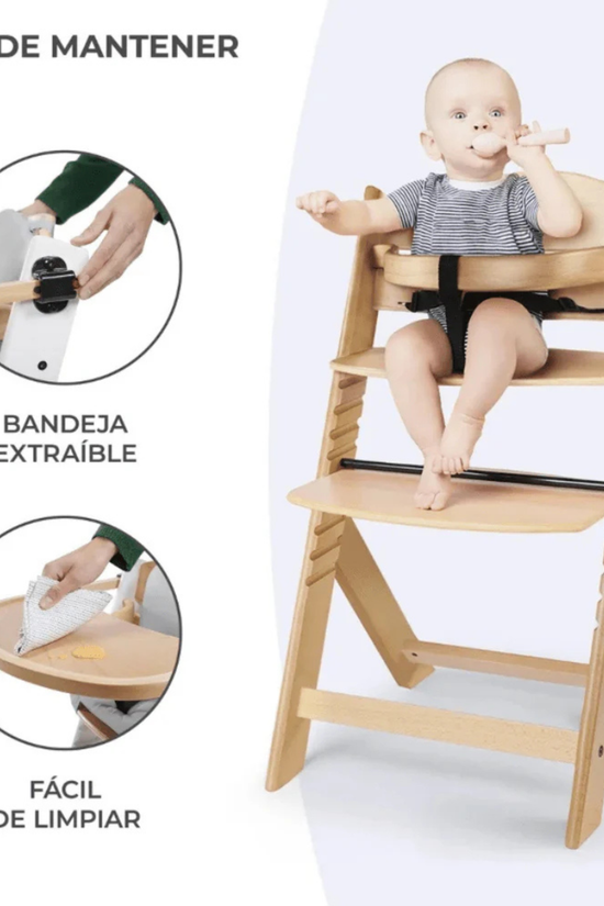 SILLA DE COMER EVOLUTIVA ENOCK WOODEN NATURAL KINDERKRAFT