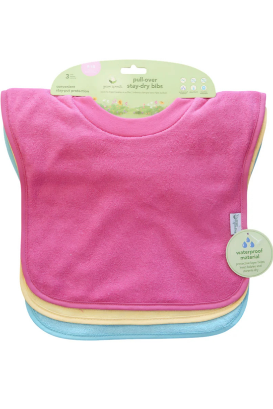 Baberos Impermeables Pack x3 Tipo Polera Green Sprouts