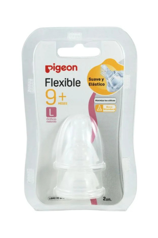 Repuesto Tetina Pigeon Flexible x2 Unidades (Boca Standard)
