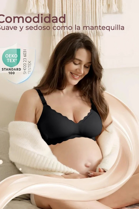 Sostén de Lactancia Momcozy Jelly Strip Negro