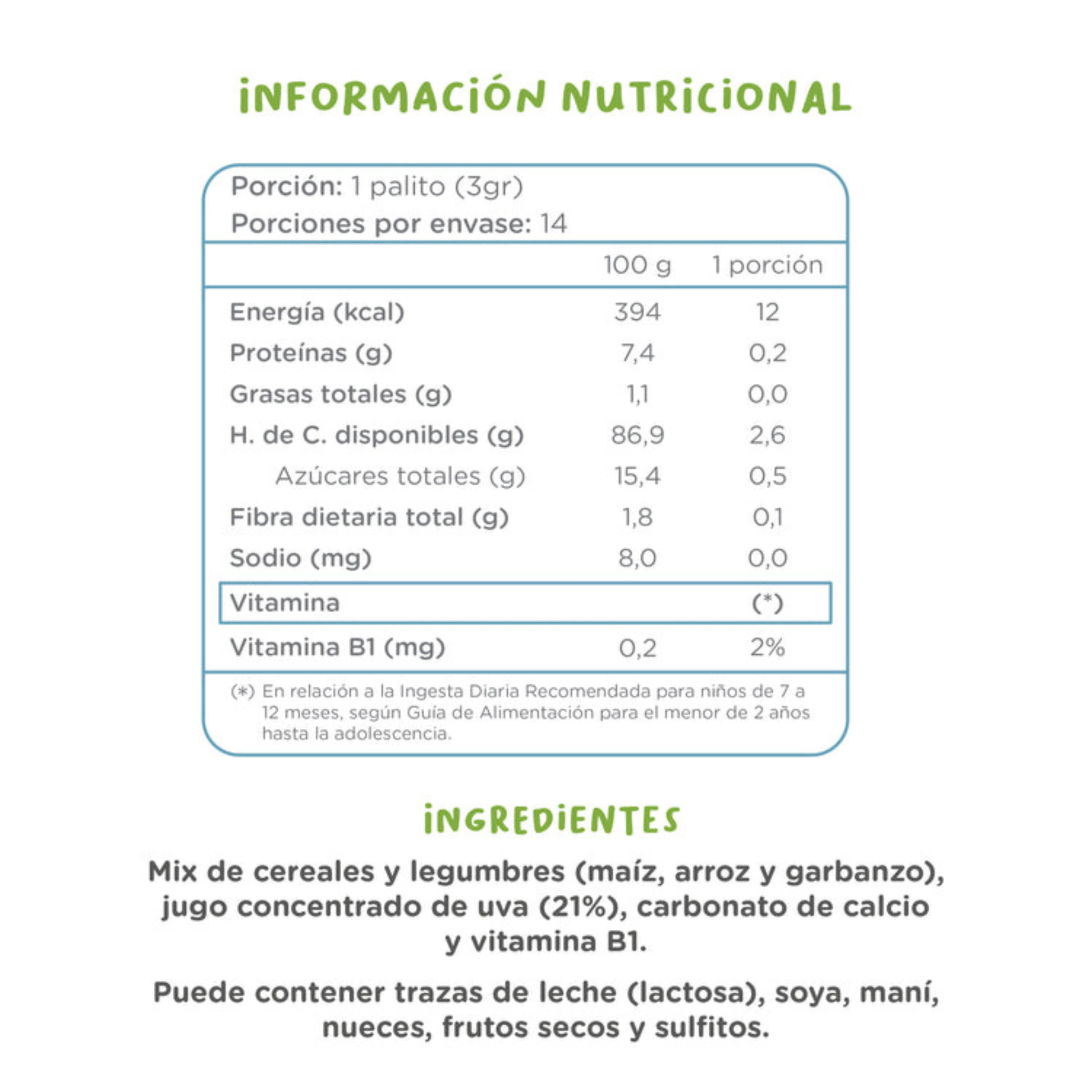 Palitos Rasca Encías Baby Rask Rask Kuna Foods +6 Meses 42 g