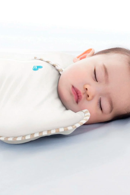 SACO DE DORMIR SWADDLE UP ETAPA 1 TOG 1.0 ALGODÓN ORGANICO  TALLA S CREMA  LOVE TO DREAM
