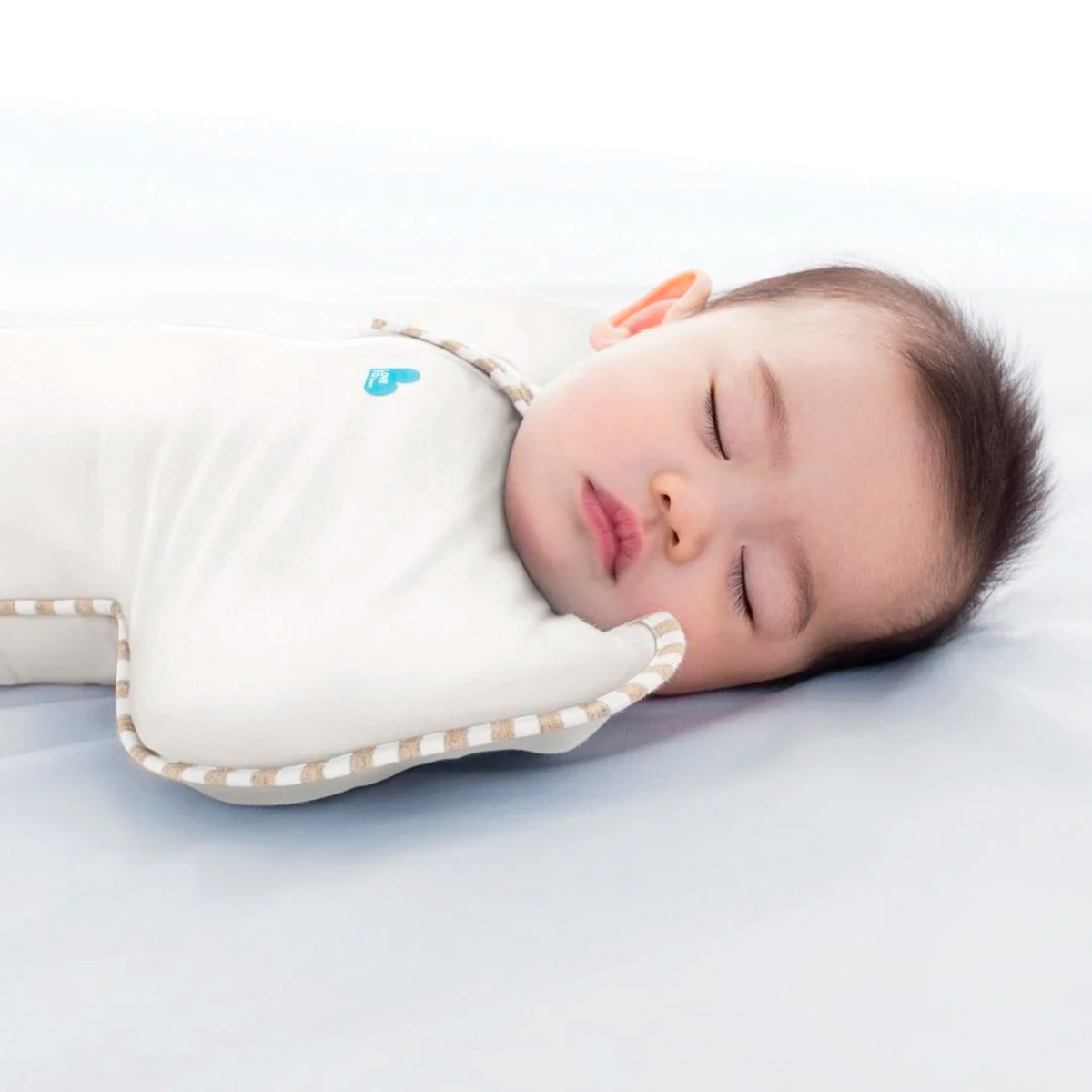 SACO DE DORMIR SWADDLE UP ETAPA 1 TOG 1.0 ALGODÓN ORGANICO  TALLA S CREMA  LOVE TO DREAM