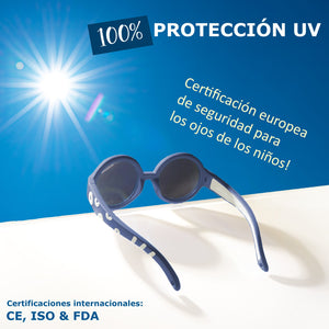 LENTES DE SOL PARA BEBÉS THE HIPPIE  6 A 24 MESES AZUL - MAUSITO