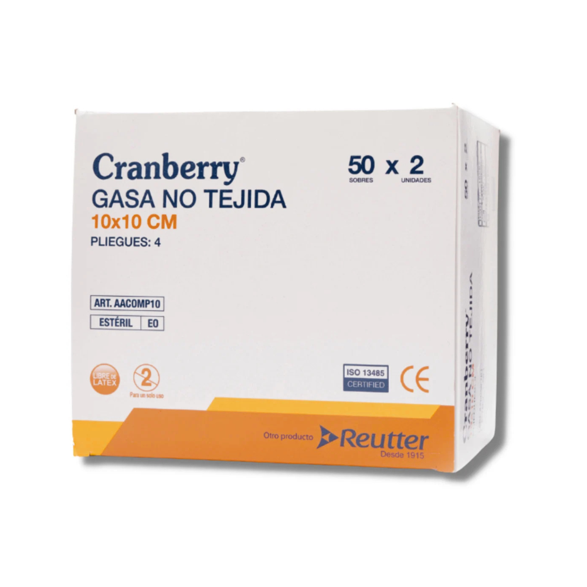 Gasa Estéril No Tejida Cranberry 50 X 2 unidades