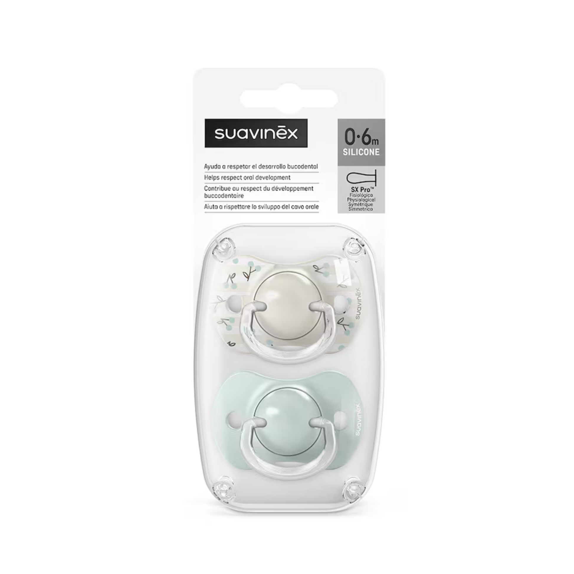 Chupete Suavinex Birdies SX Pro 0-6 Meses Pack x2 Menta