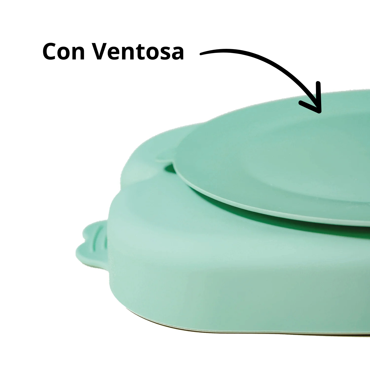 Plato y Cucharas de Silicona Verde Balia