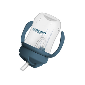 1er VASO CON ASAS Y PAJITA 270 ml 6M AZUL OCEANO  - DR. BROWN'S