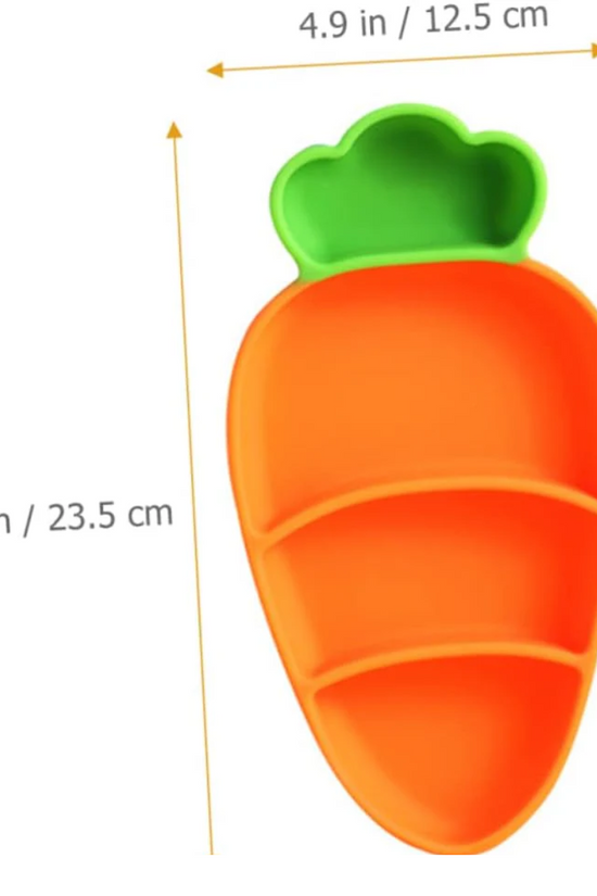 PLATO SILICONA CON SUCCIÓN ZANAHORIA THE BABY NATION