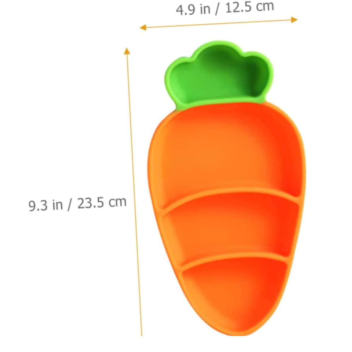 PLATO SILICONA CON SUCCIÓN ZANAHORIA THE BABY NATION