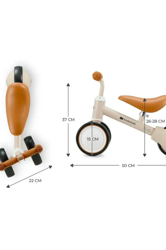 Triciclo de Balance Kinderkraft CUTIE Light Beige