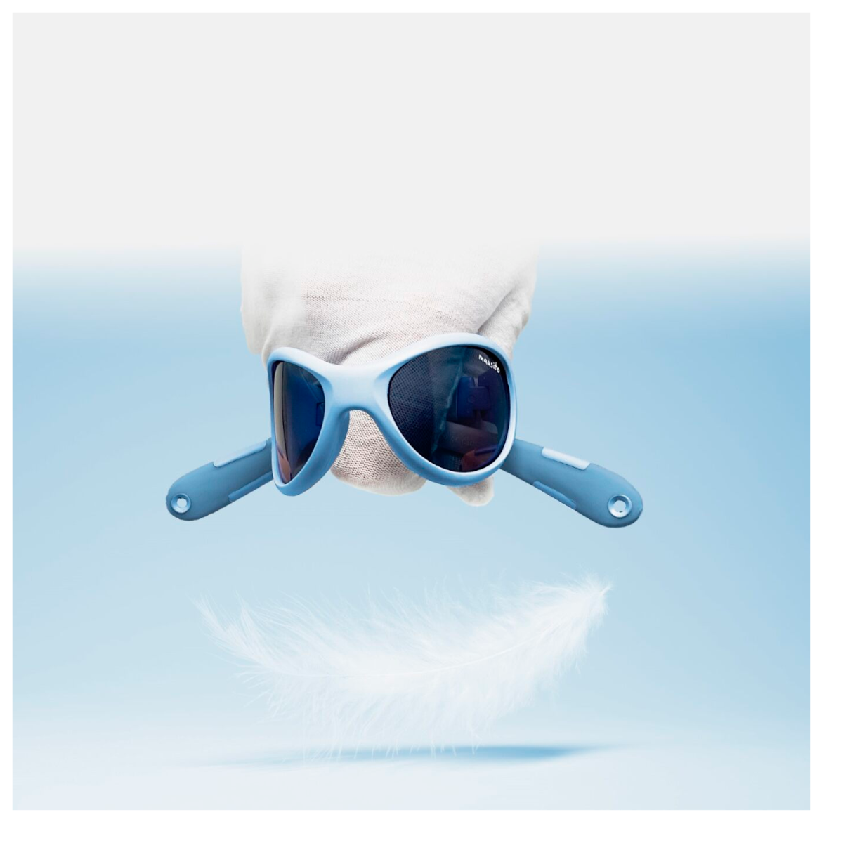 LENTES DE  SOL NIÑOS THE SURFER L 5 A 8 AÑOS  CELESTE  MAUSITO