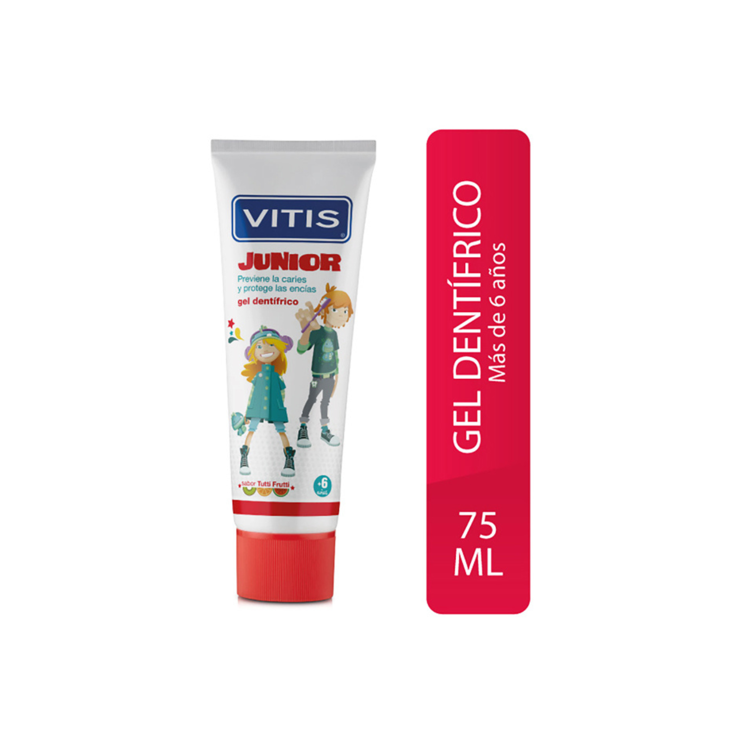 Pasta Dental Junior Vitis Gel de 50 Ml
