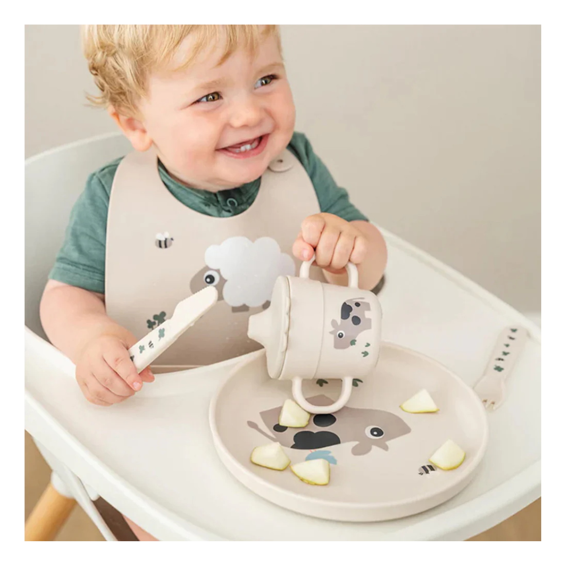 VASO CON BOQUILLA FOODIE TINY FARM  ARENA  DONE BY DEER