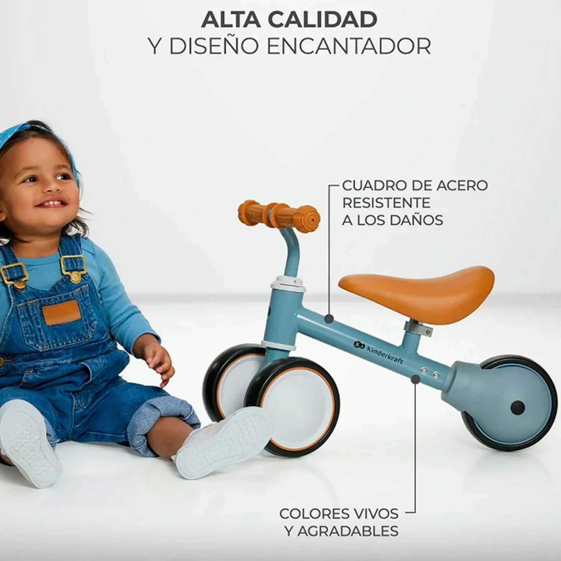 Triciclo de Balance Kinderkraft CUTIE Light Blue