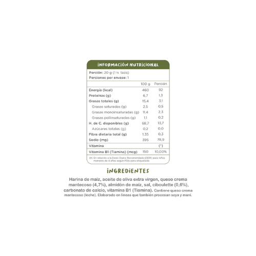 PUFFS BOMBAS QUESO CREMA Y CIBOULETTE 20 GR - KUNA