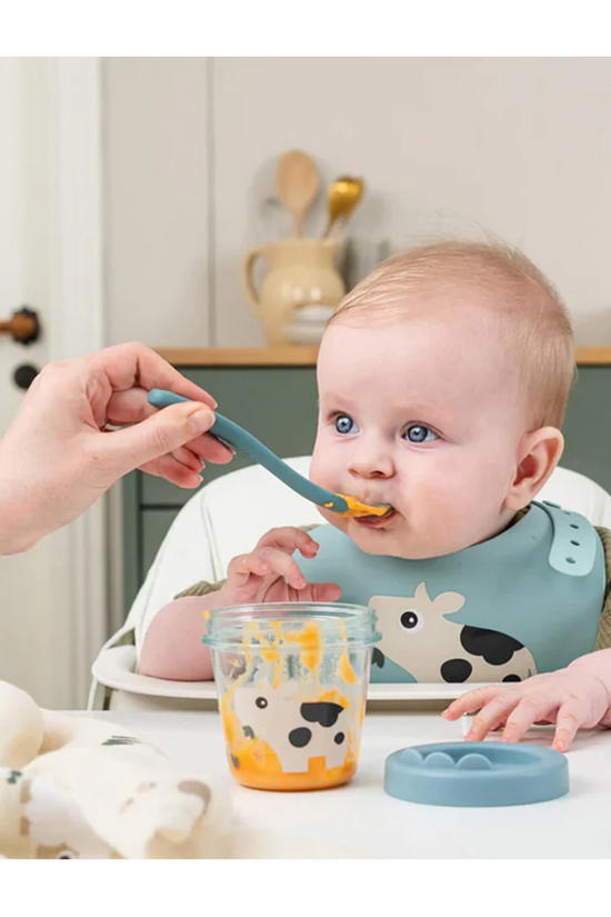 SET 2 CONTENEDORES PARA COMIDA DE BEBÉ TINY FARM ROSA - DONE BY DEER