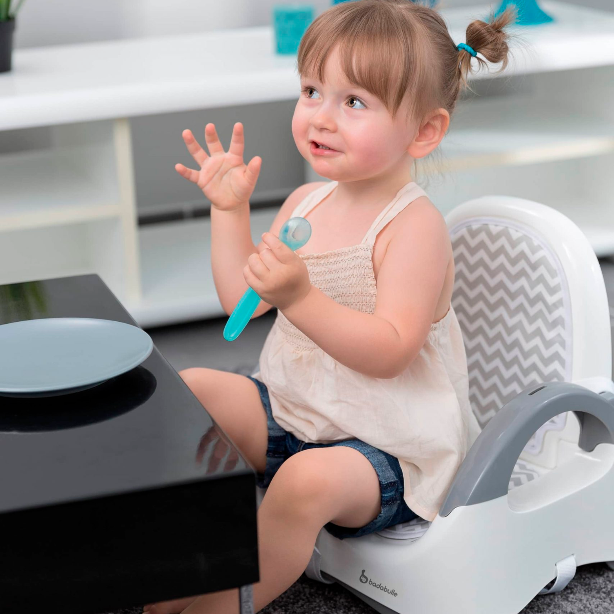 CUCHARA DE SILICONA SUAVE BABY MOOV COLOR VERDE MENTA