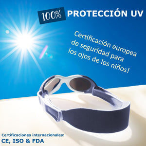 LENTES INFANTILES BABY SURFER  0 A 18 MESES AZUL MARINO MAUSITO