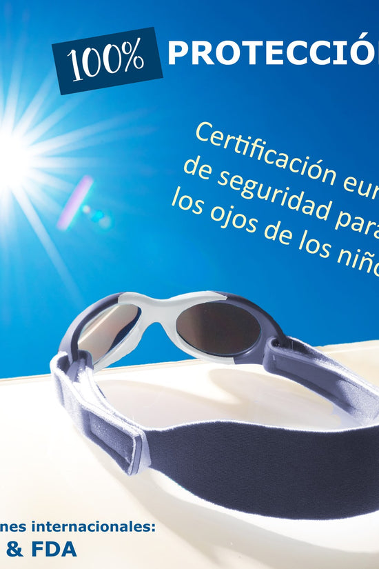 LENTES INFANTILES BABY SURFER  0 A 18 MESES AZUL MARINO MAUSITO