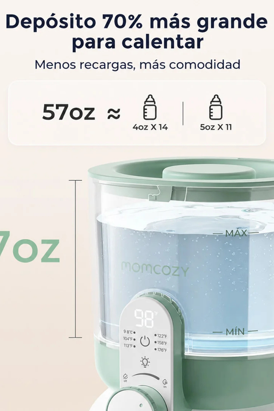 Dispensador y Calentador de Agua para Mamadera Momcozy