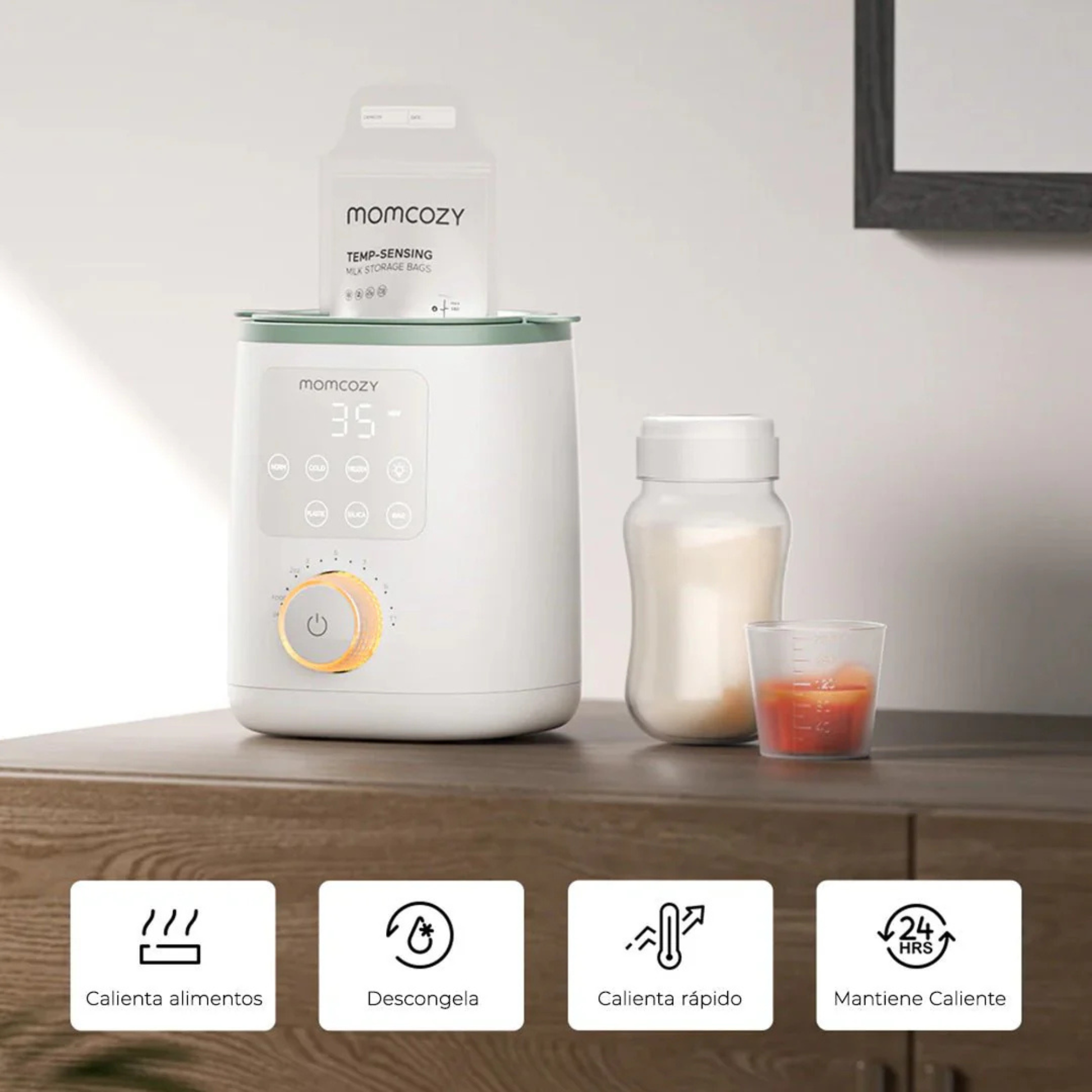 Calentador de Mamaderas Nutrismart Momcozy