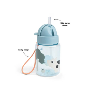 BOTELLA CON BOMBILLA PLAYGROUND AZUL 280ml DONE BY DEER