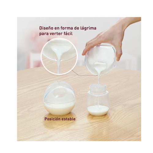 RECOLECTOR  DE LECHE REUTILIZABLE DOBLE - MOMCOZY