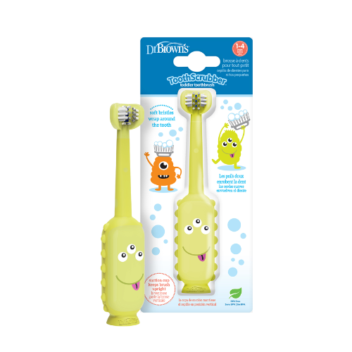 CEPILLO DE DIENTES BEBÉS Y NIÑOS 1-4 AÑOS VERDE - DR. BROWN'S