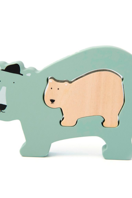 PUZZLE BEBÉS DE MADERA BEAR  TRIXIE