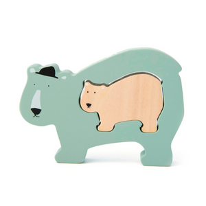 PUZZLE BEBÉS DE MADERA BEAR  TRIXIE
