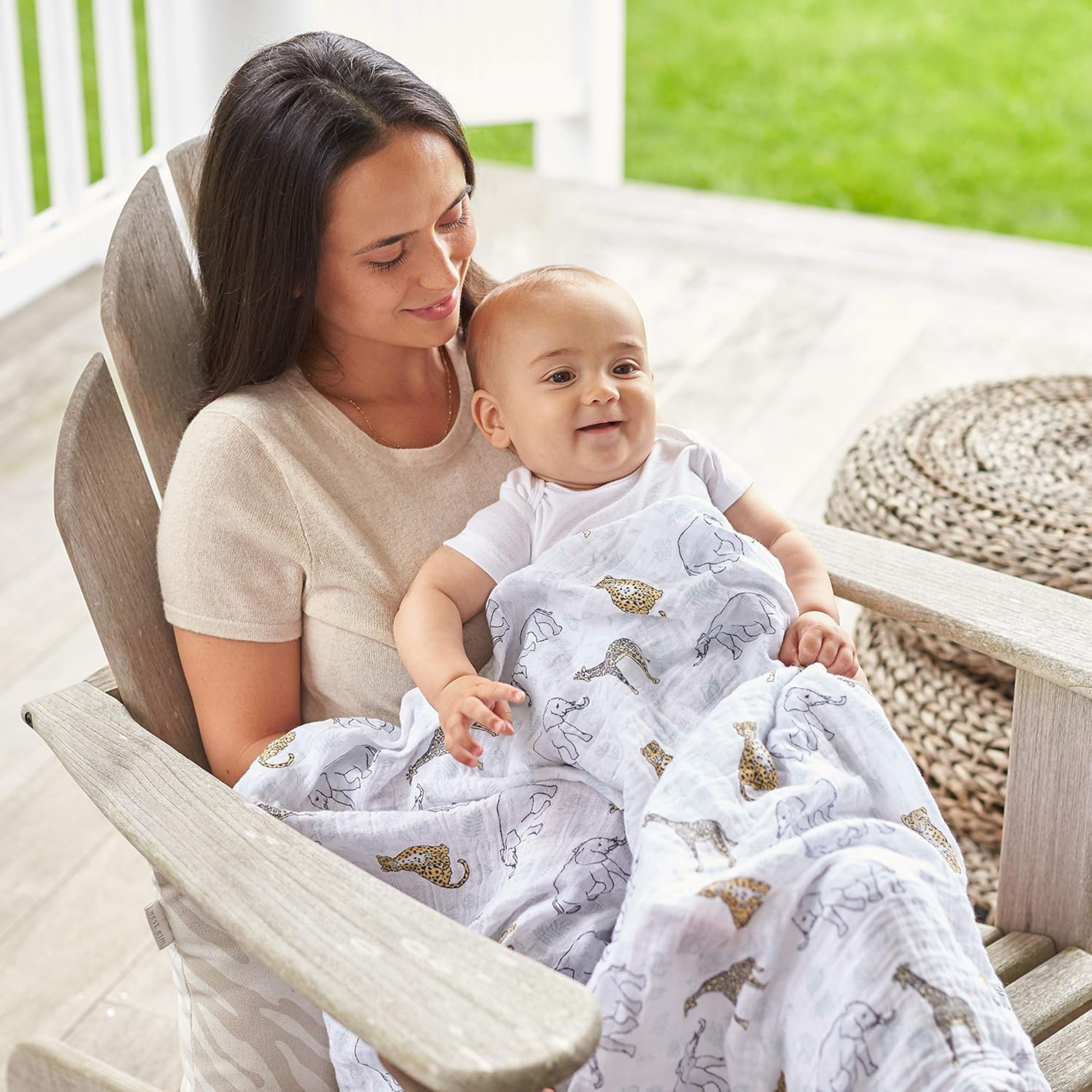 Manta Swaddle Aden + Anais 100% Algodón 120×120cm