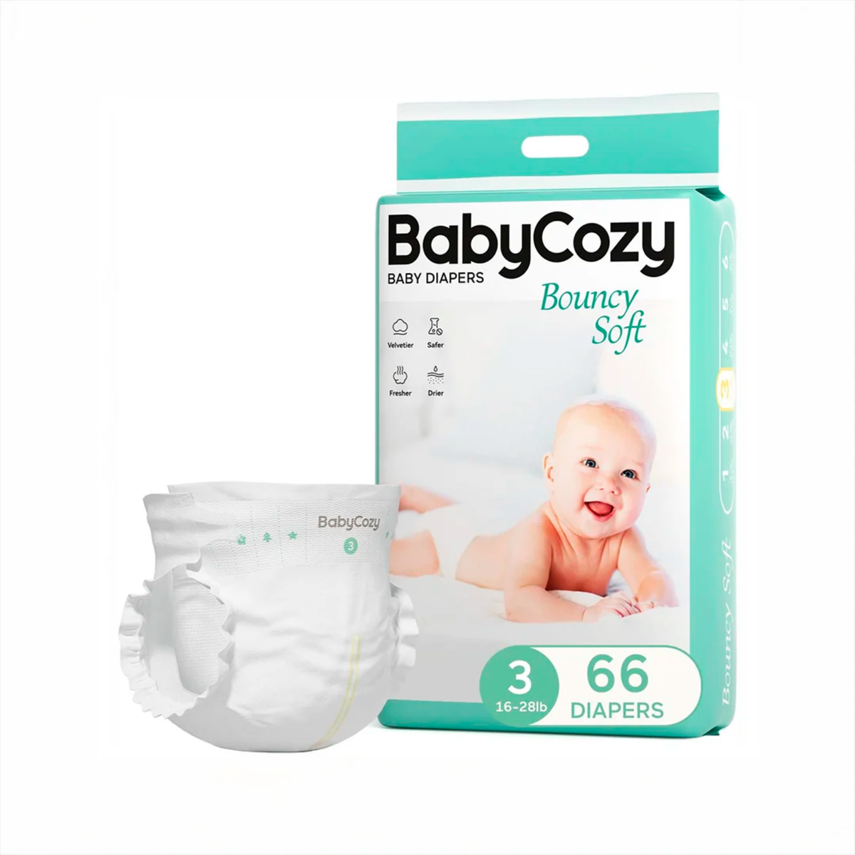 Pañales Desechables Baby Cozy Hipoalergénicos