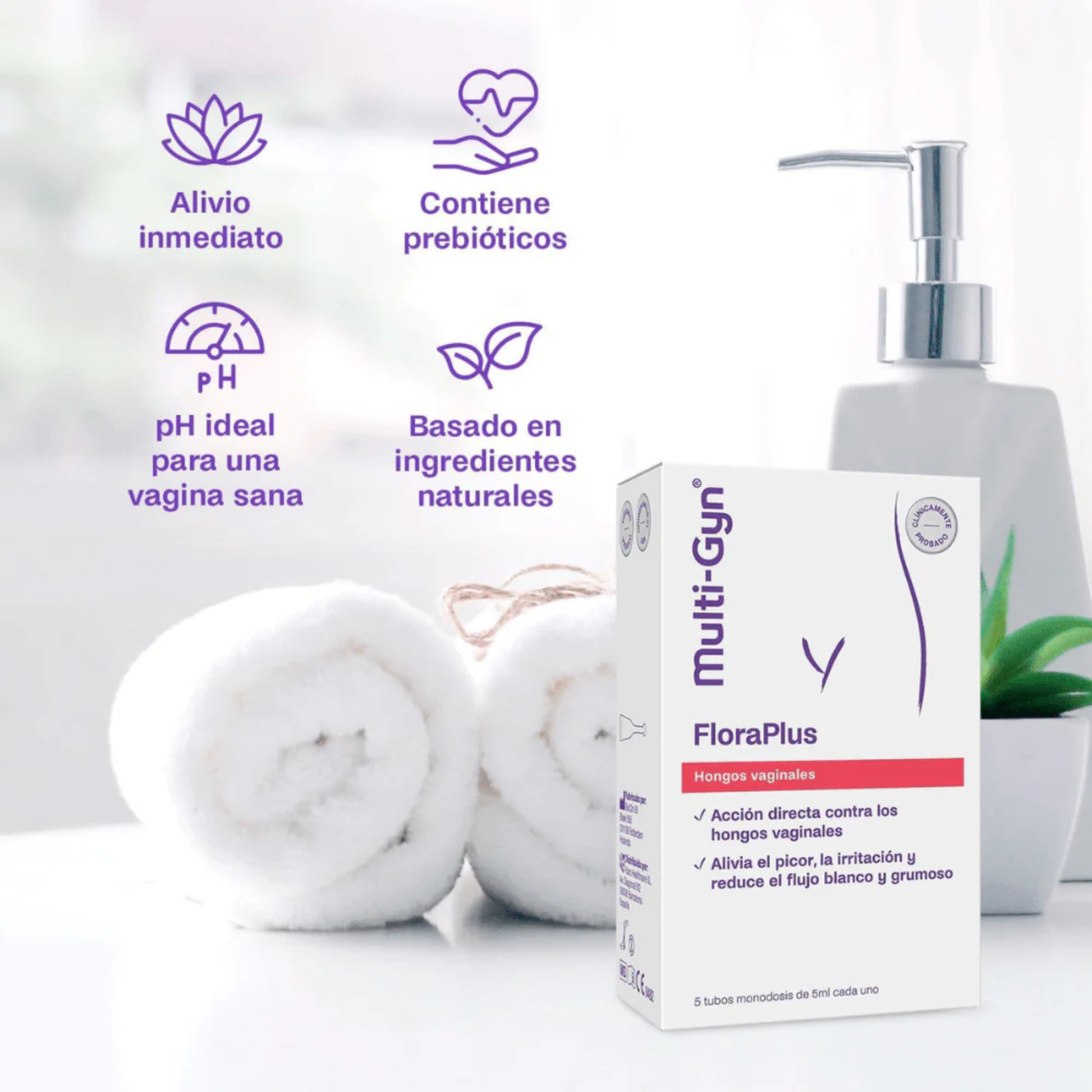 Multi-Gyn FloraPlus 5 Tubos de 5ml