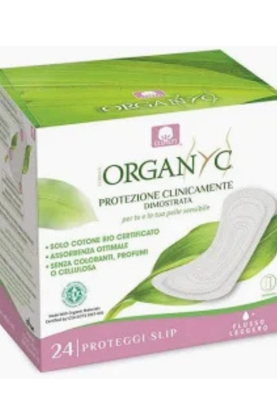 Protector Diario De Algodón Organyc Flujo Leve 24 U
